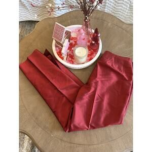 Kate Hill Silk Pants Women's Plus Brick Color Petite Size 2